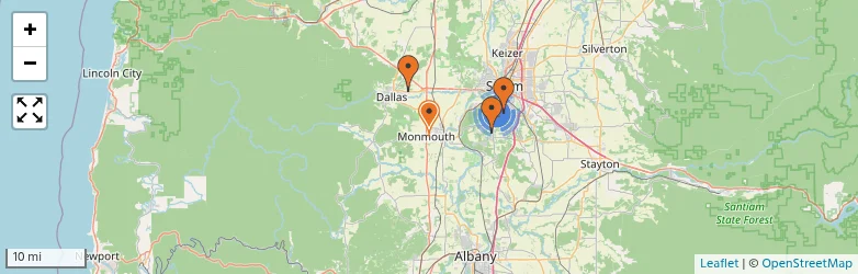 Related schools map