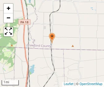 Map of Bridgeview Amish School