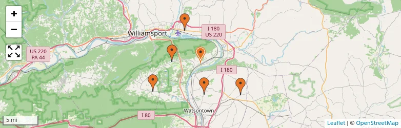 Related schools map