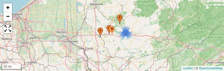 Related schools map