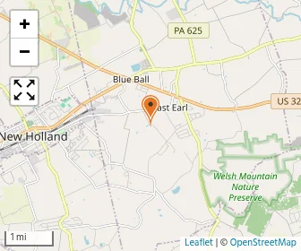 Map of East Earl Amish Parochial School