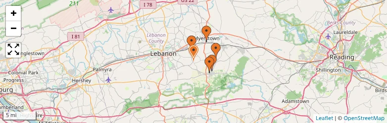 Related schools map