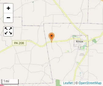 Map of Meadow View Amish School