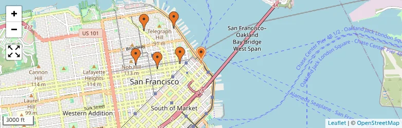 Related schools map