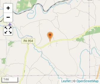 Map of Shady Run Amish School