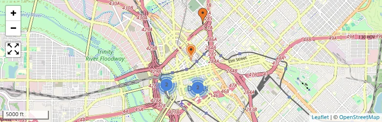 Related schools map
