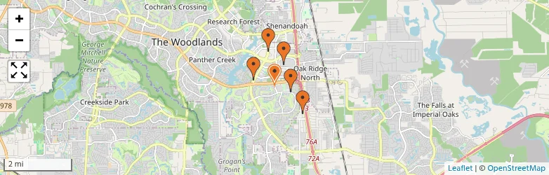 Related schools map