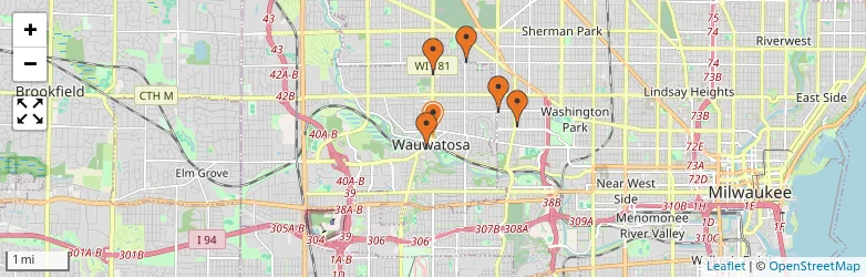 Related schools map