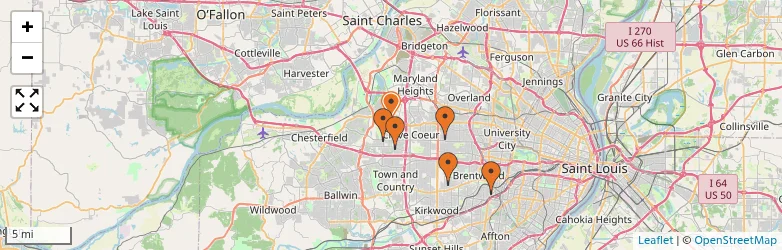 Related schools map