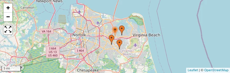 Related schools map