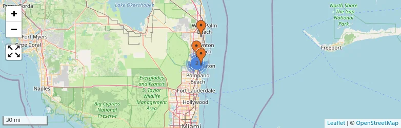Related schools map