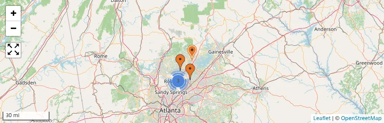 Related schools map