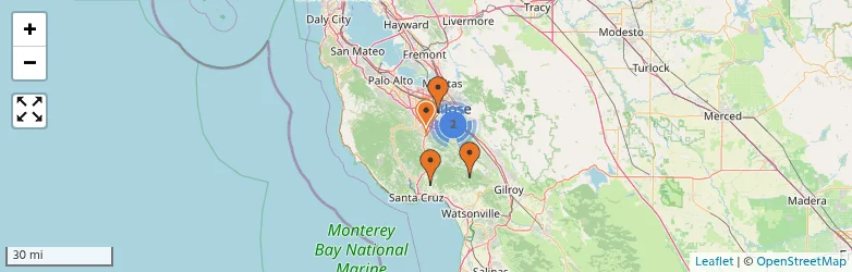 Related schools map