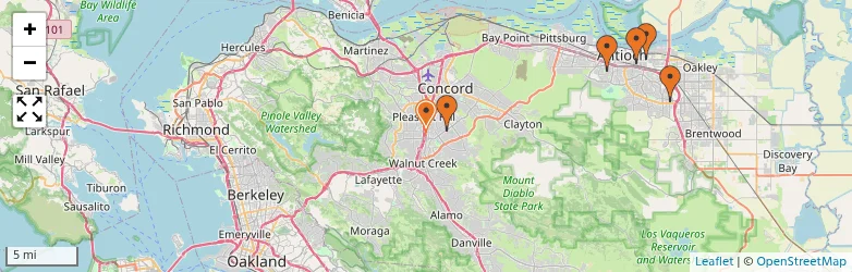 Related schools map
