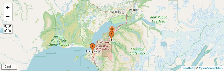 Related schools map