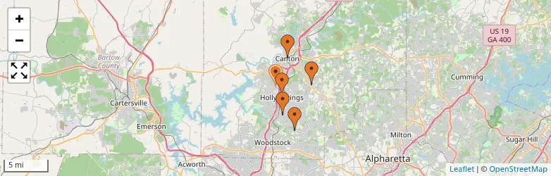 Related schools map