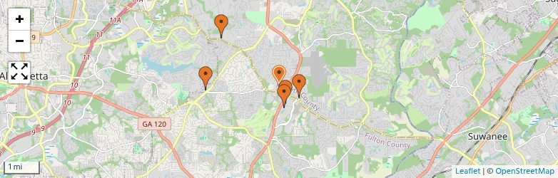 Related schools map