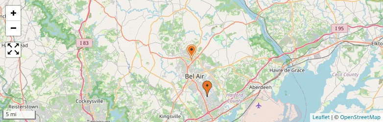 Related schools map