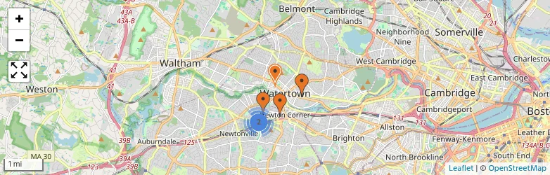 Related schools map