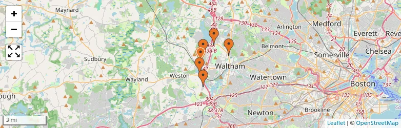 Related schools map