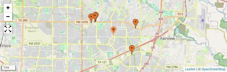 Related schools map