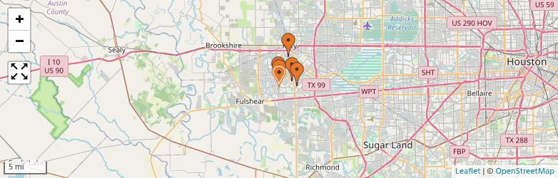 Related schools map