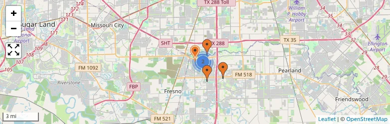 Related schools map