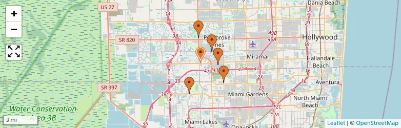 Related schools map