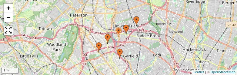 Related schools map