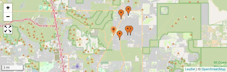 Related schools map