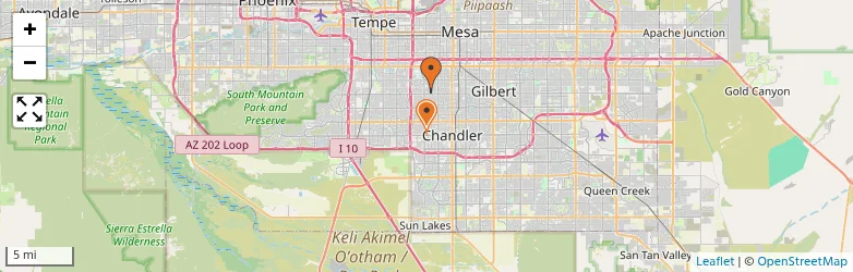 Related schools map