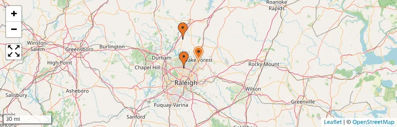 Related schools map