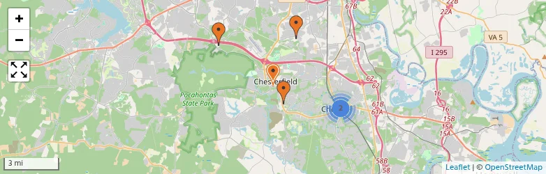 Related schools map