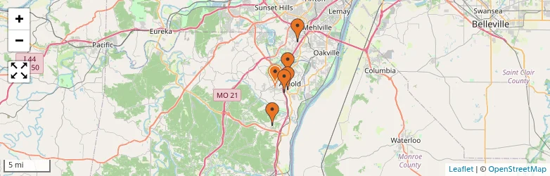 Related schools map