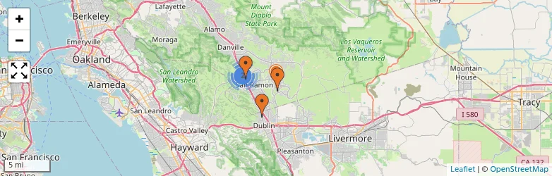 Related schools map