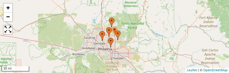 Related schools map