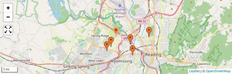Related schools map