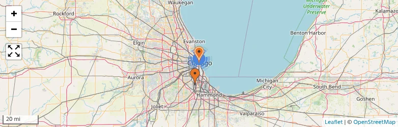 Related schools map
