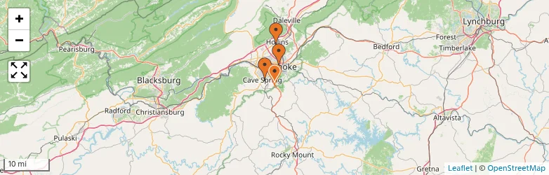 Related schools map