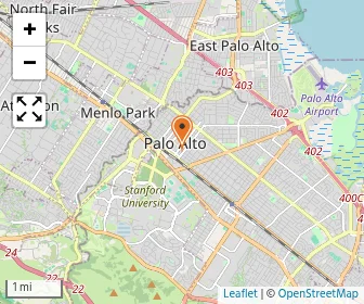 Map of Downtown Palo Alto KinderCare