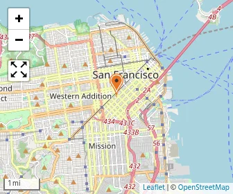 Map of Kids by the Bay - Civic Center