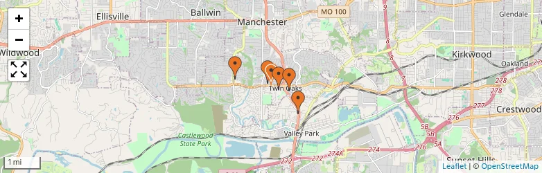 Related schools map