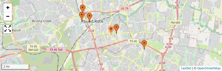 Related schools map