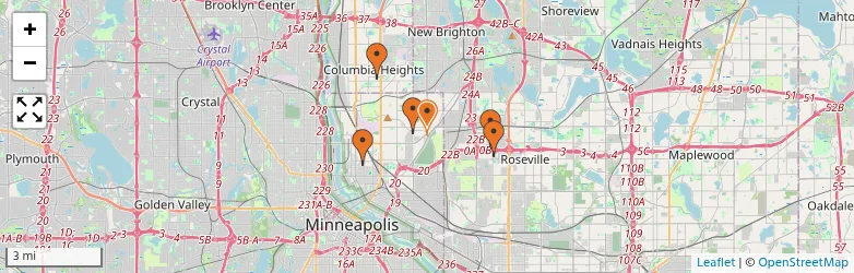 Related schools map