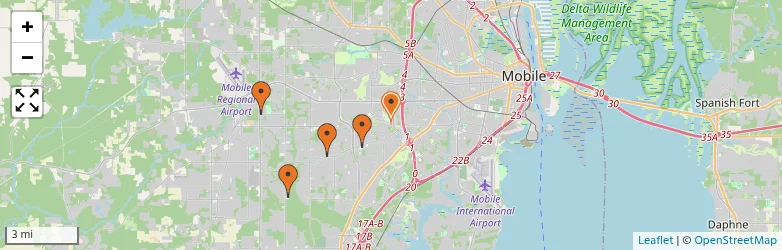 Related schools map