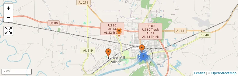 Related schools map