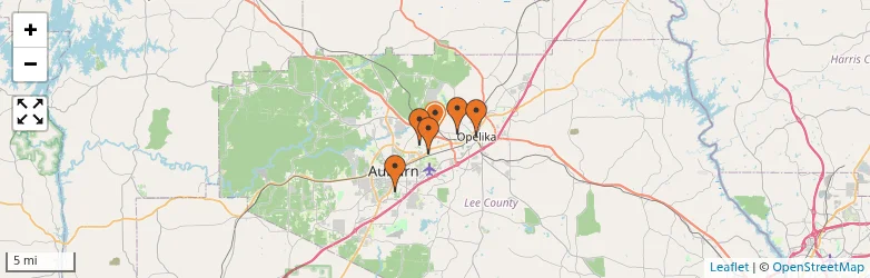 Related schools map