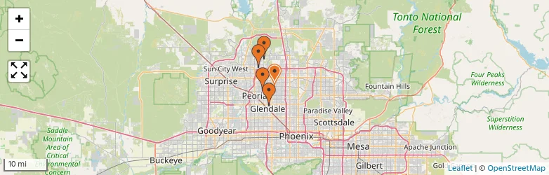 Related schools map