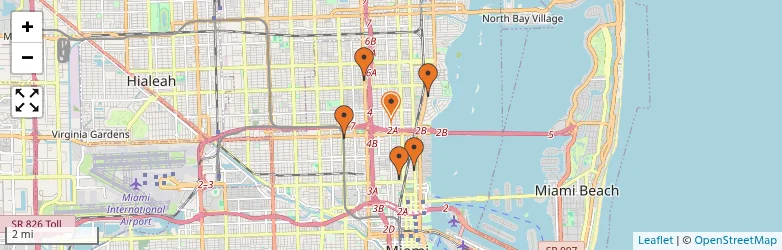 Related schools map