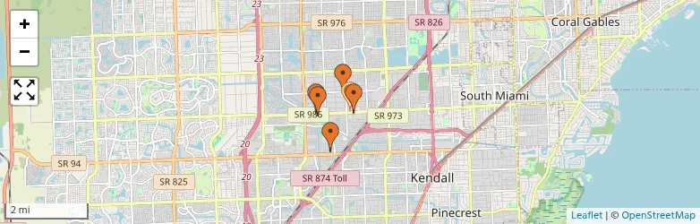 Related schools map